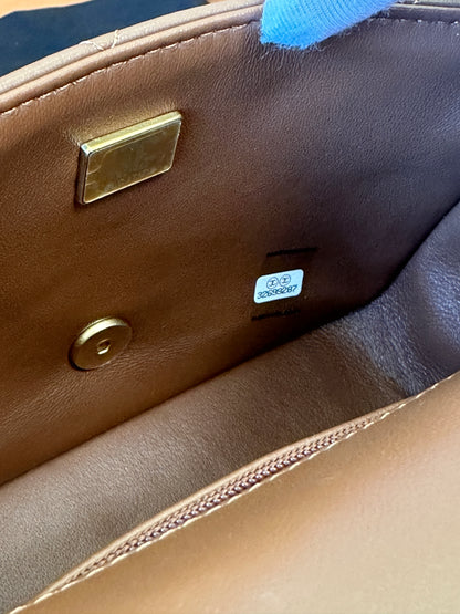 Chanel Shearling Quilted Flap Bag with Chain Strap