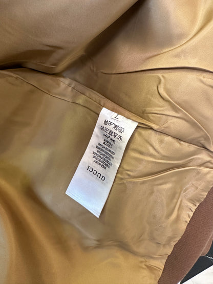 Gucci signature GG Monogram Brown Track Jacket