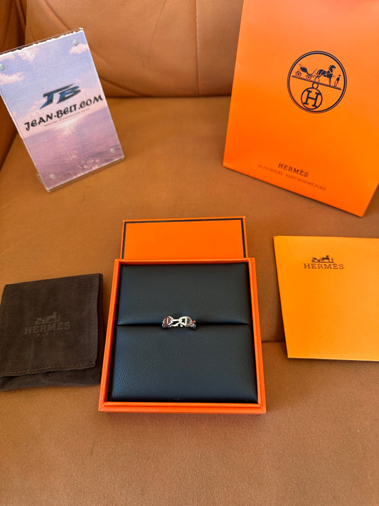Hermès Chaine d’Ancre Enchaînée Silver Ring