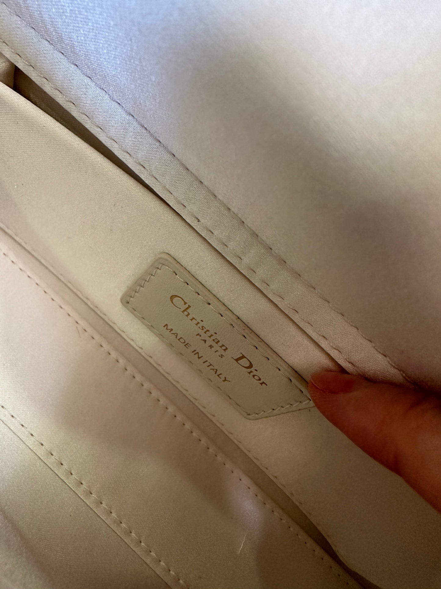 Dior Lady Dior Mini Beaded Embroidery Bag