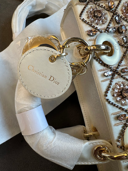 Dior Lady Dior Mini Beaded Embroidery Bag