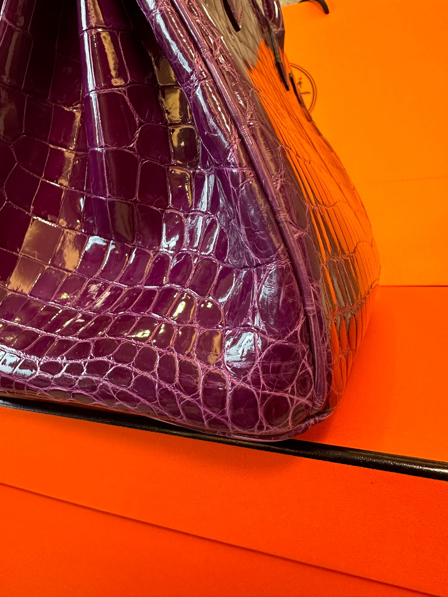 [Full Handmade]Hermès Birkin Crocodile Leather Top Handle Bag