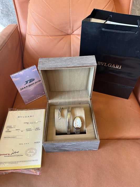 Bvlgari Serpenti Tubogas Diamond Bezel Watch – Two-Coil Bracelet