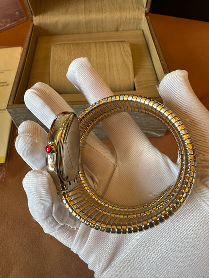 Bvlgari Serpenti Tubogas Diamond Bezel Watch – Two-Coil Bracelet