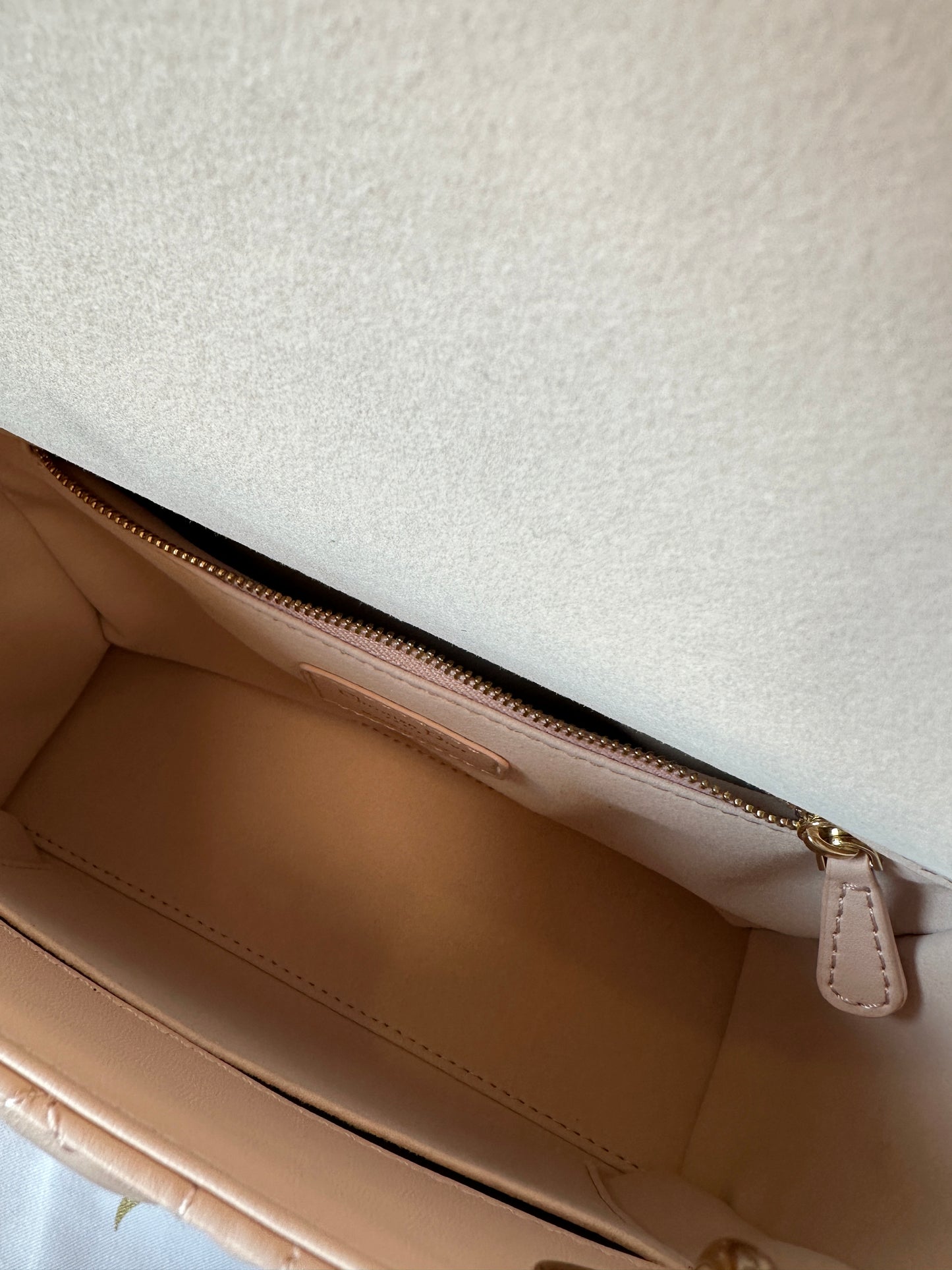 Dior Lady Dior Cannage Quilted Leather Handbag