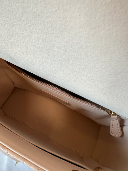 Dior Lady Dior Cannage Quilted Leather Handbag