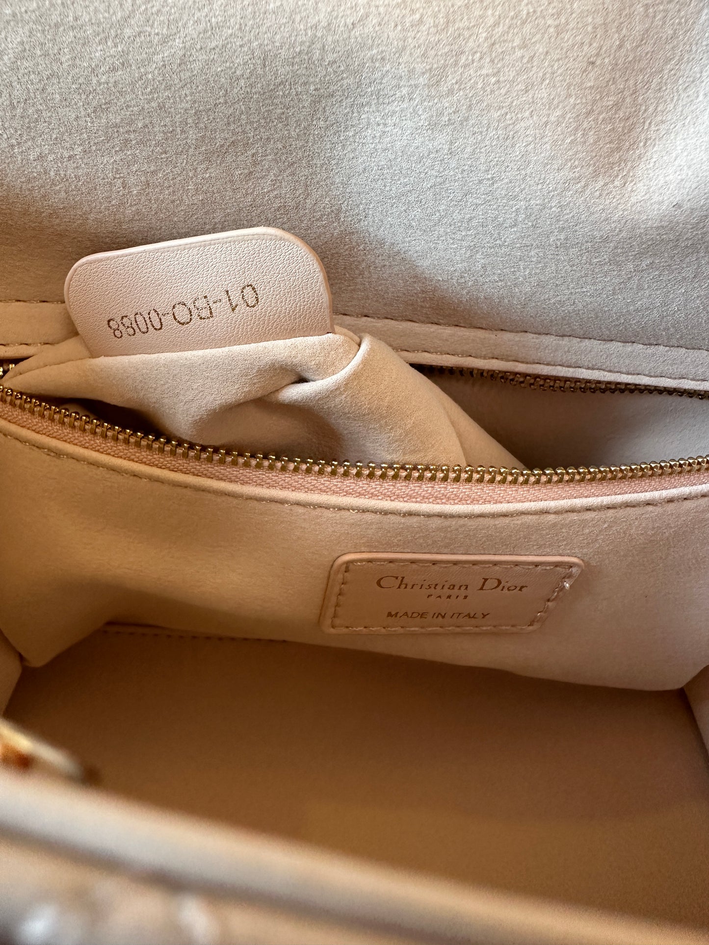 Dior Lady Dior Cannage Quilted Leather Handbag