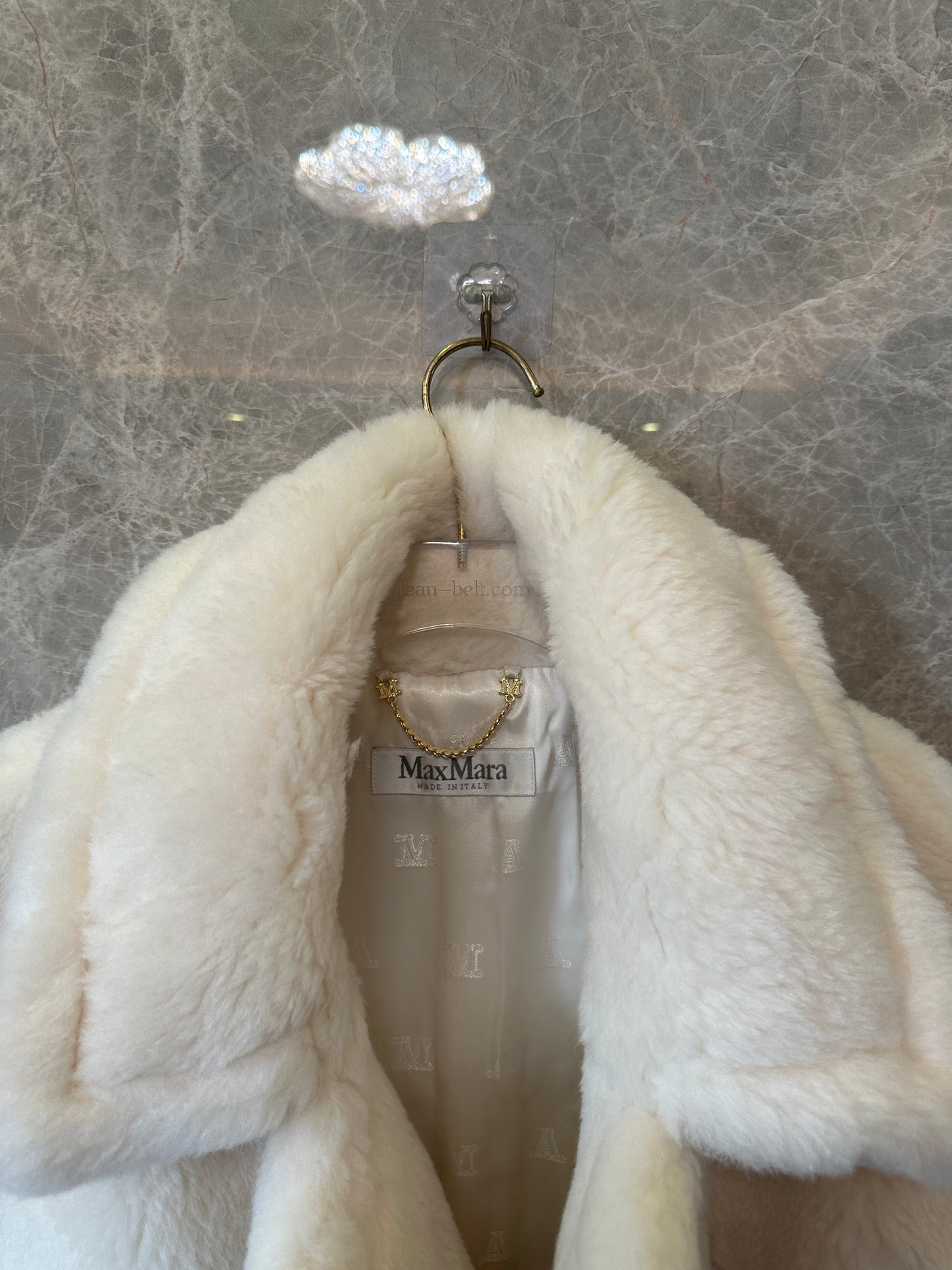 Max Mara Ivory Belted Sleeveless Vest