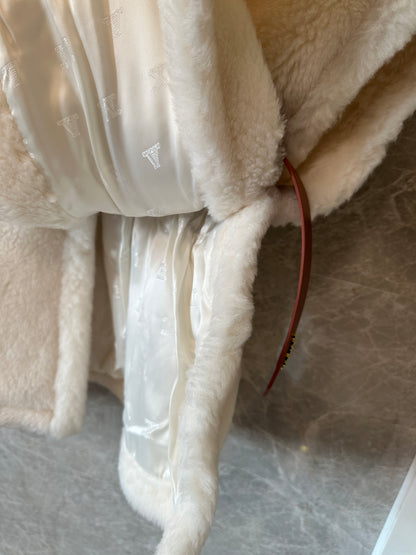 Max Mara Ivory Belted Sleeveless Vest