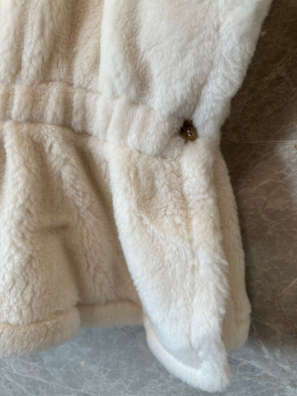 Max Mara Ivory Belted Sleeveless Vest