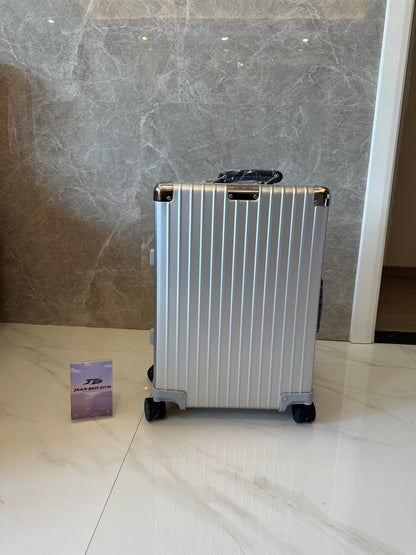 RIMOWA Silver Spinner Suitcase with TSA Lock
