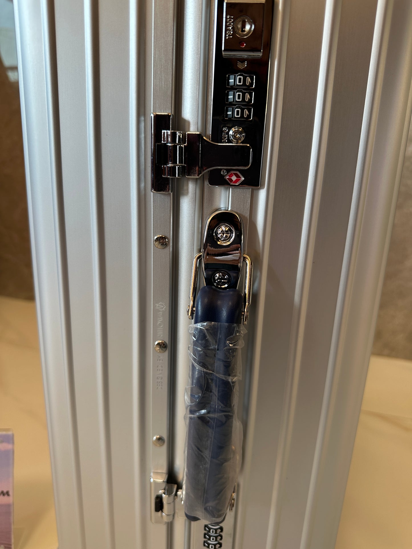 RIMOWA Silver Spinner Suitcase with TSA Lock