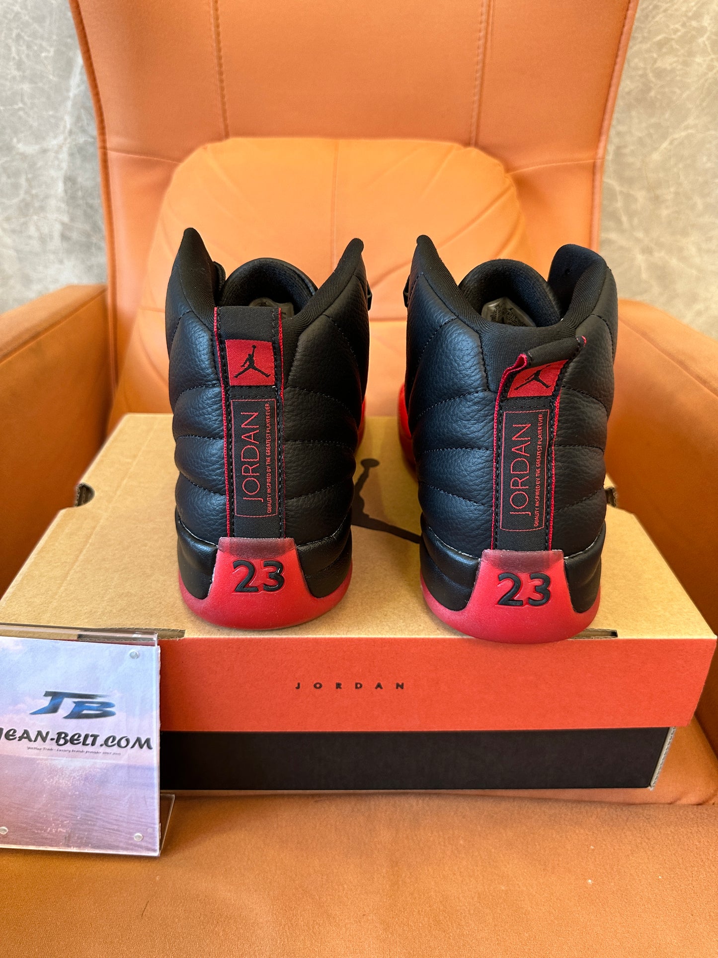 Air Jordan 12 Retro Black/Red Basketball Sneakers