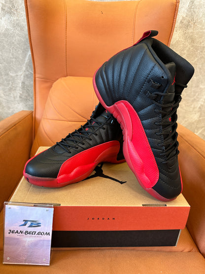 Air Jordan 12 Retro Black/Red Basketball Sneakers