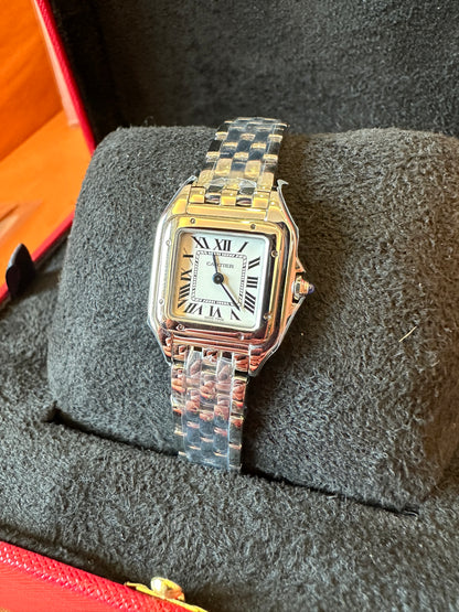 Cartier Tank Française Stainless Steel Watch with Roman Numerals