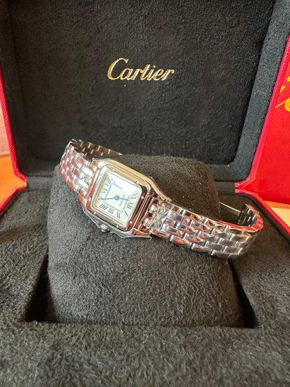 Cartier Tank Française Stainless Steel Watch with Roman Numerals