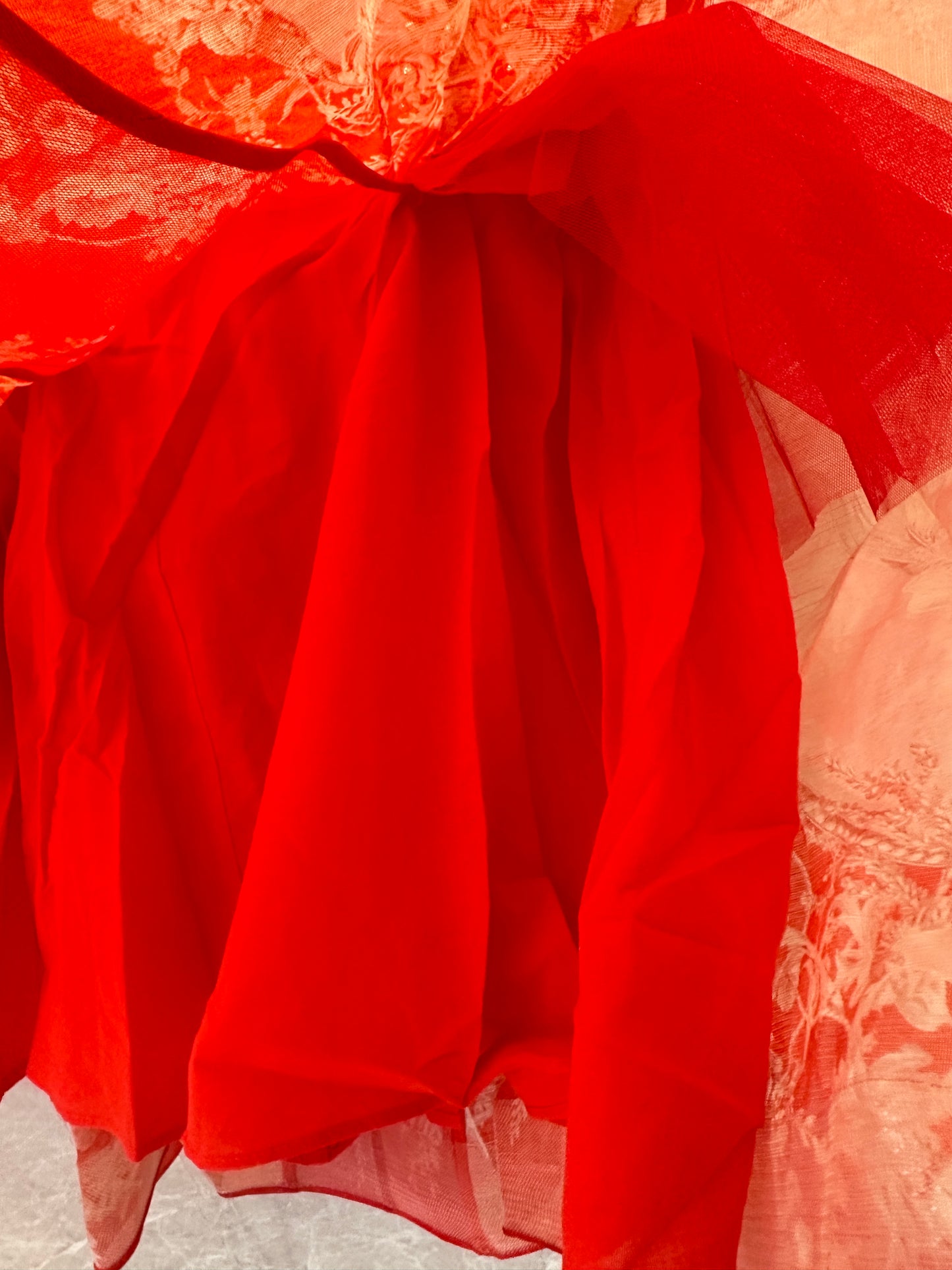 Zimmermann Lace-Up Bodice Mini Dress in Red