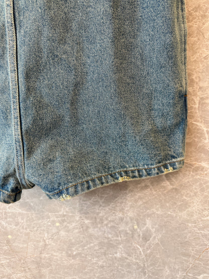Prada Denim Playsuit with Zip Detail