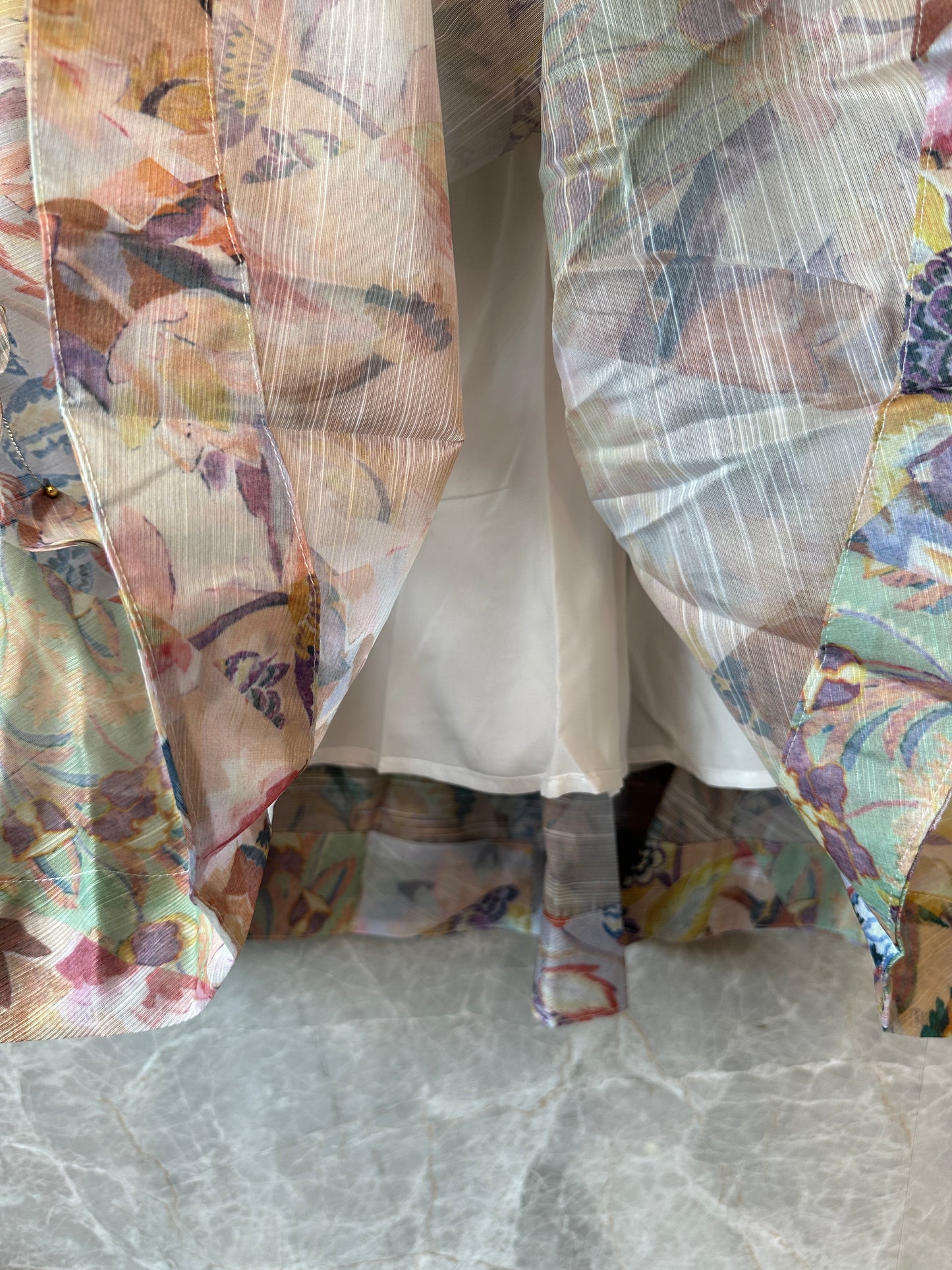 Zimmermann Printed Blouse & Skirt Two-Piece Set