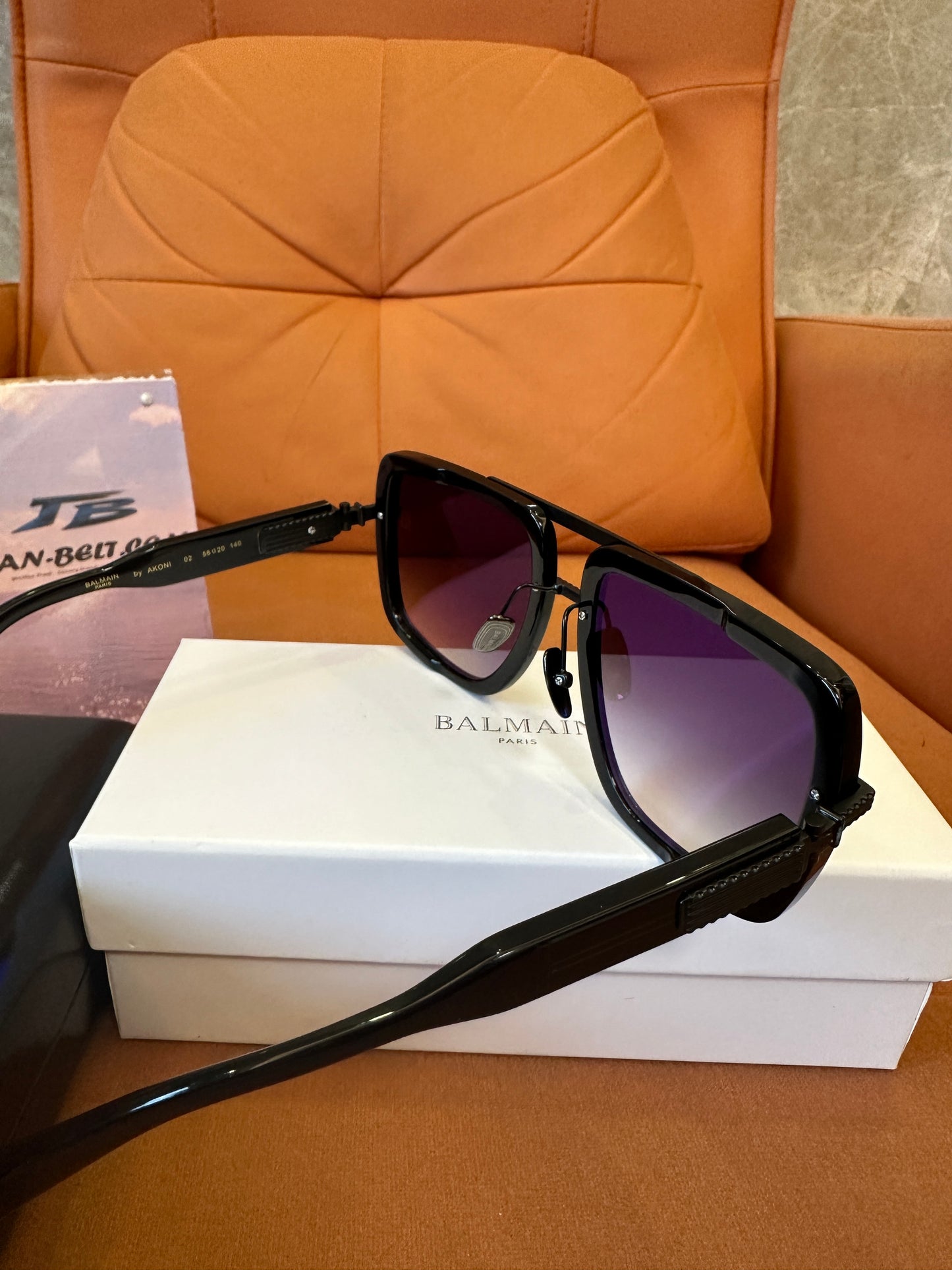 Balmain B-1 Oversized Square Sunglasses