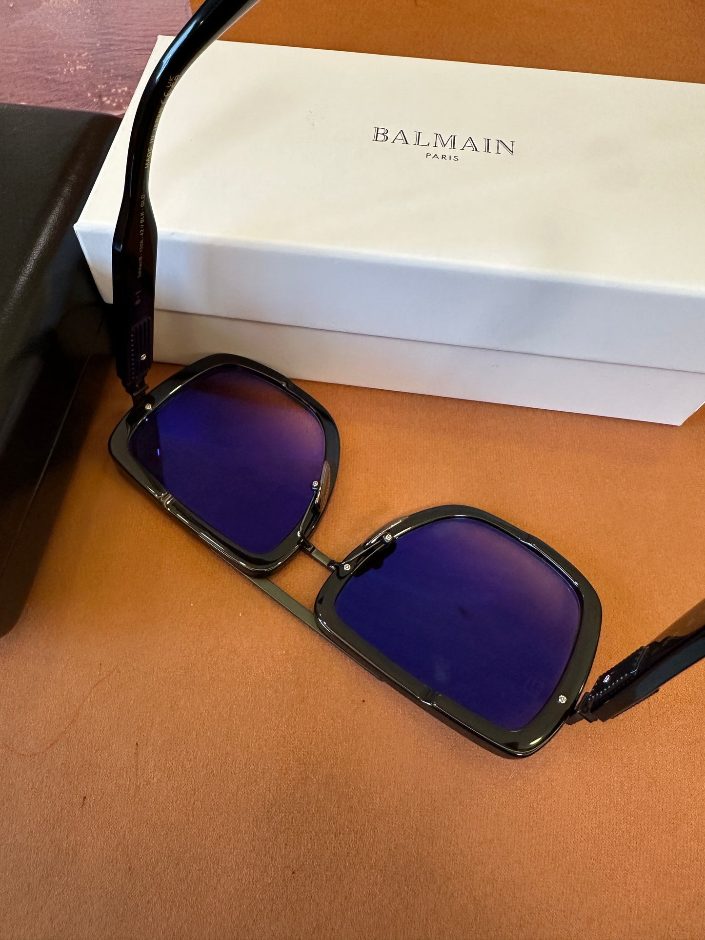 Balmain B-1 Oversized Square Sunglasses