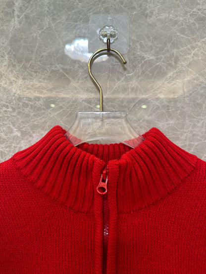 Supreme Script Logo Half-Zip Sweater