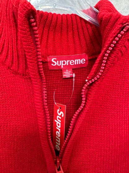 Supreme Script Logo Half-Zip Sweater
