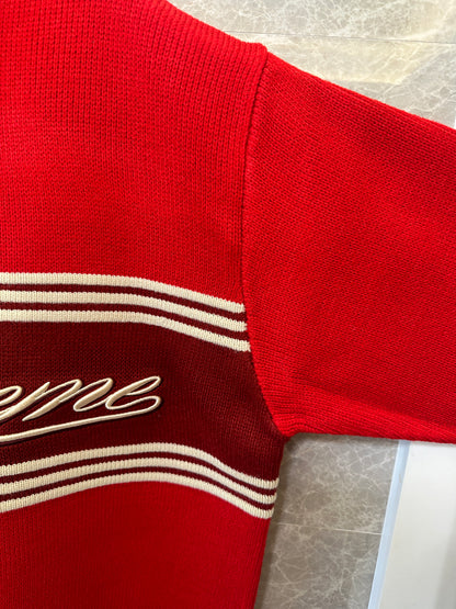 Supreme Script Logo Half-Zip Sweater