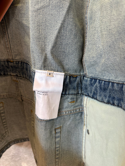 Vestido Macacão Miu Miu Vintage em Ganga com Fecho Éclair