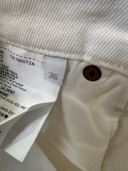 Prada White Denim Halter Dress with Pockets