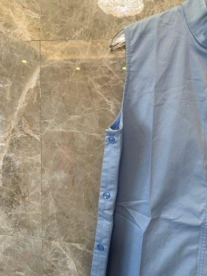 Burberry Blue Sleeveless Dress