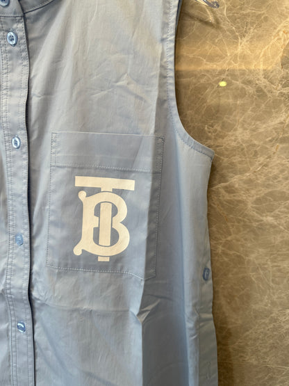 Burberry Blue Sleeveless Dress