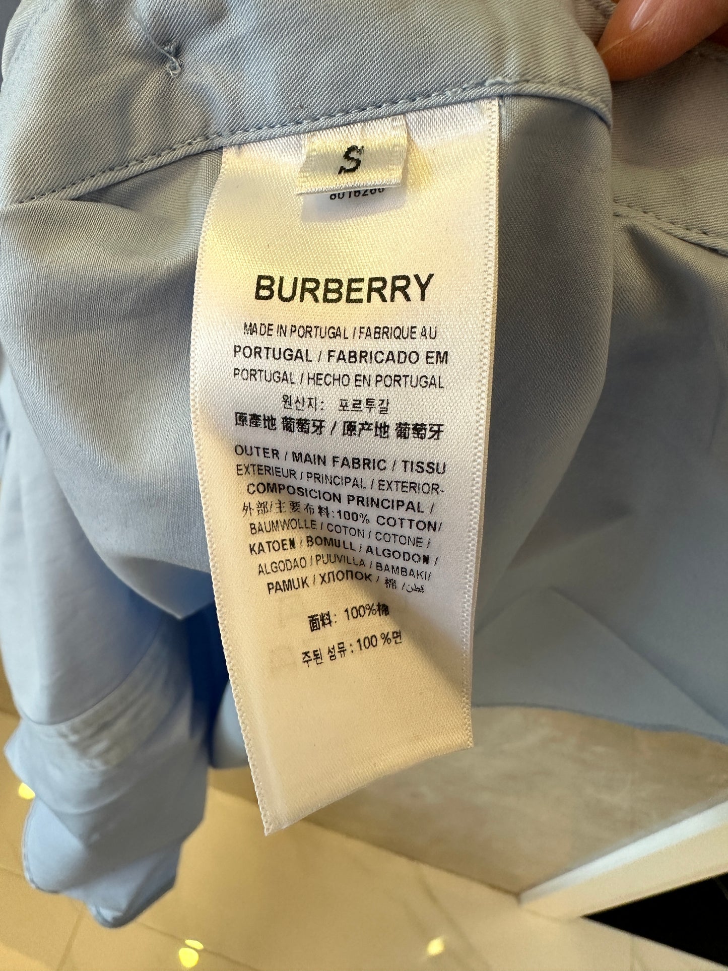 Burberry Blue Sleeveless Dress