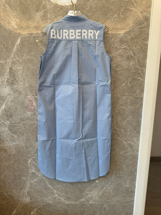 Burberry Blue Sleeveless Dress