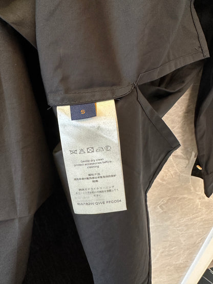 Louis Vuitton Black Shirt Dress with Belt