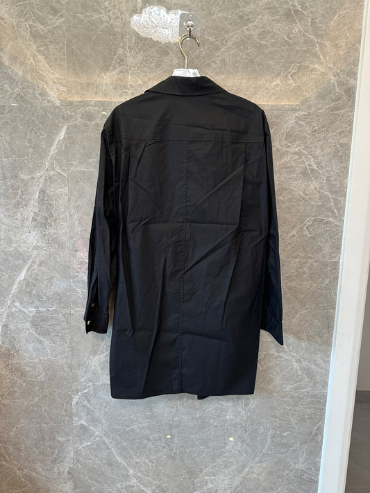 Louis Vuitton Black Shirt Dress with Belt