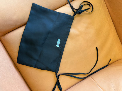 Prada Black Pure Silk Slip Dress with Matching Storage Pouch