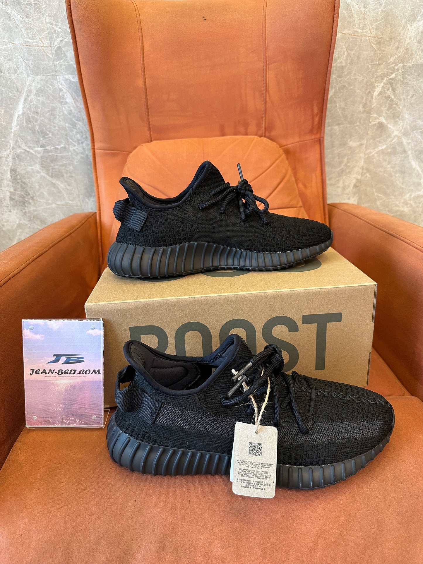 Yeezy Boost 350 V2 Black Knit Sneakers