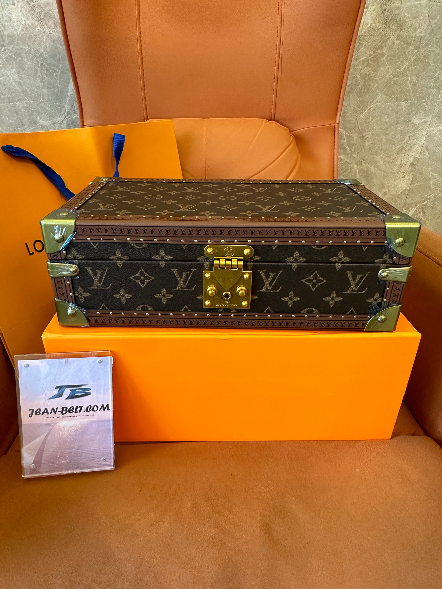 Louis Vuitton Monogram Watch Trunk – 8 Slot Luxury Timepiece Storage Case