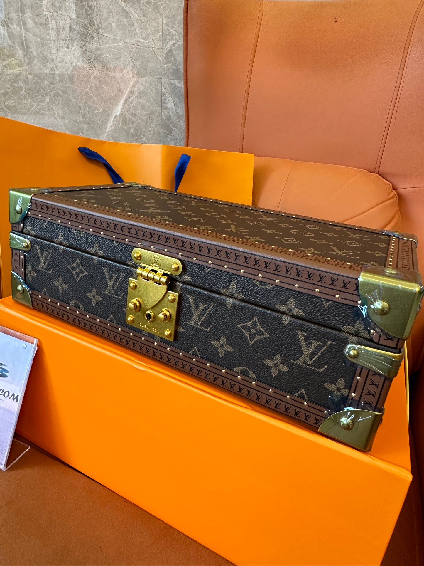 Louis Vuitton Monogram Watch Trunk – 8 Slot Luxury Timepiece Storage Case