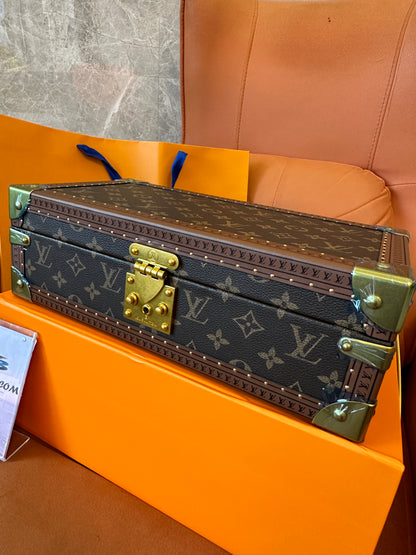 Louis Vuitton Monogram Watch Trunk – 8 Slot Luxury Timepiece Storage Case