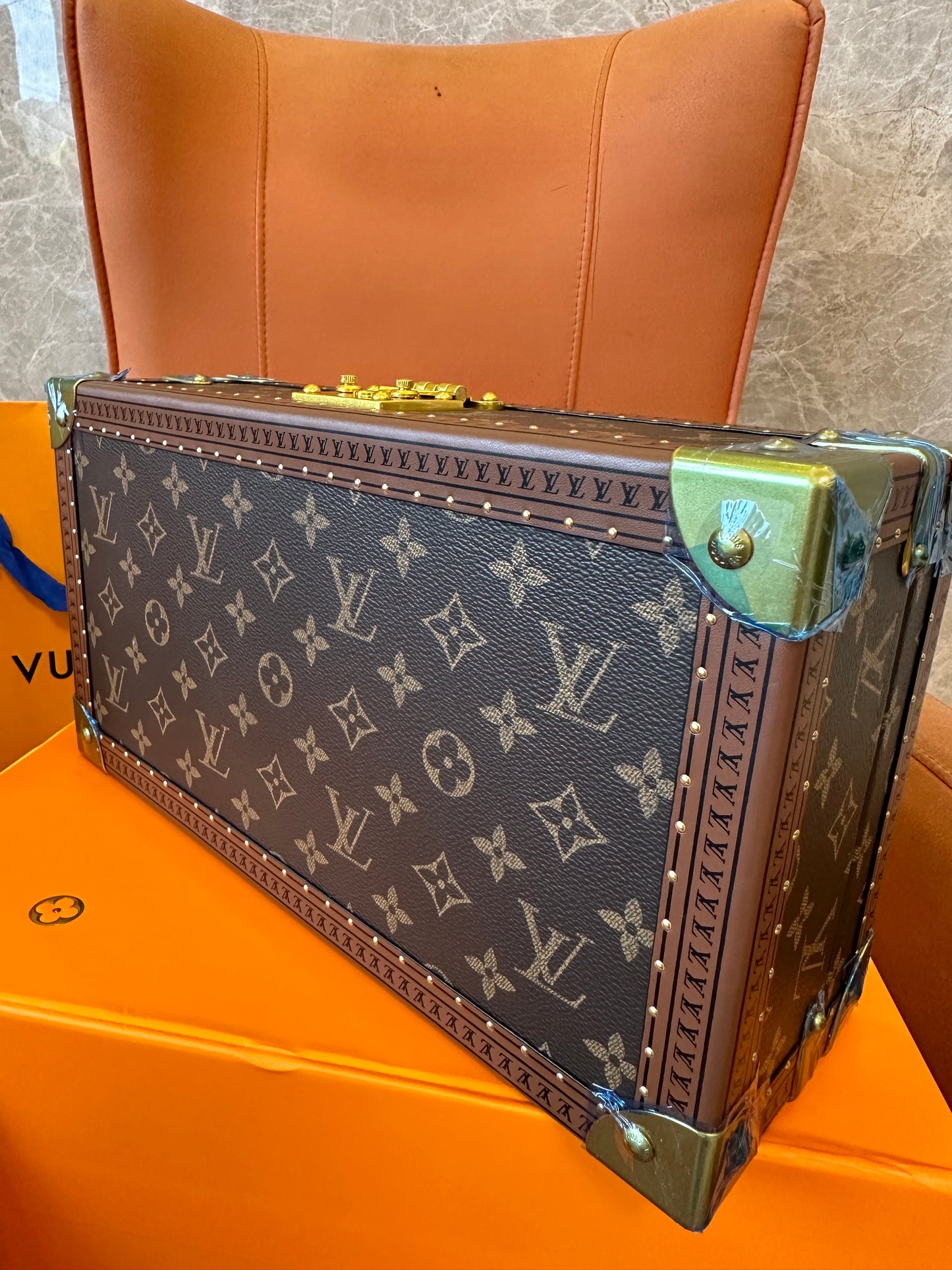 Louis Vuitton Monogram Watch Trunk – 8 Slot Luxury Timepiece Storage Case