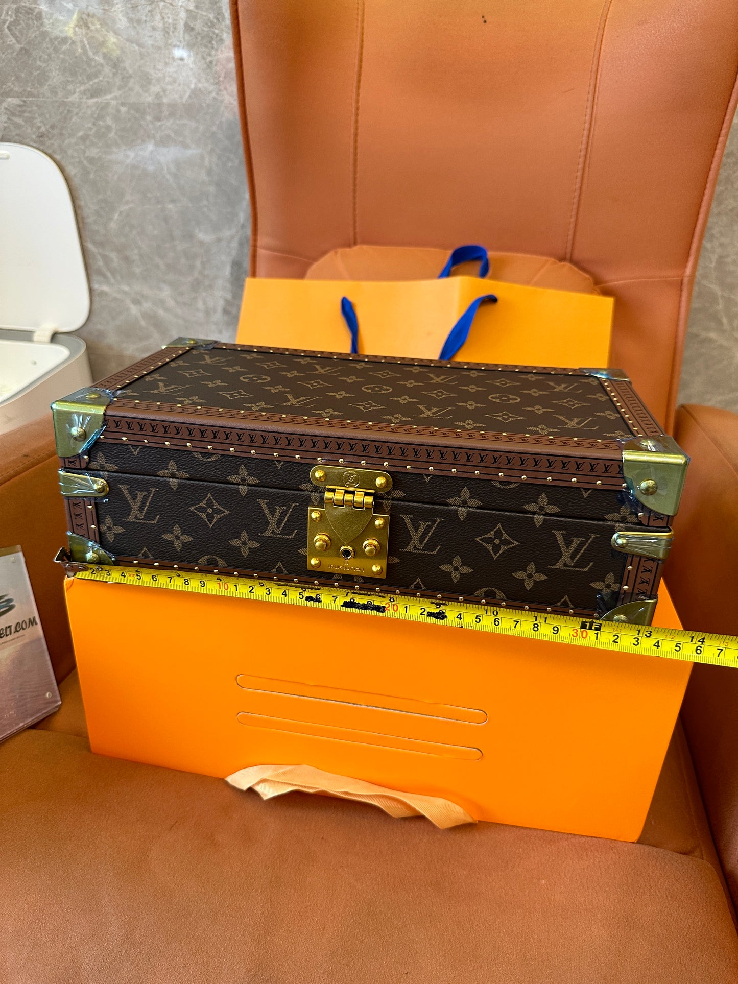 Louis Vuitton Monogram Watch Trunk – 8 Slot Luxury Timepiece Storage Case
