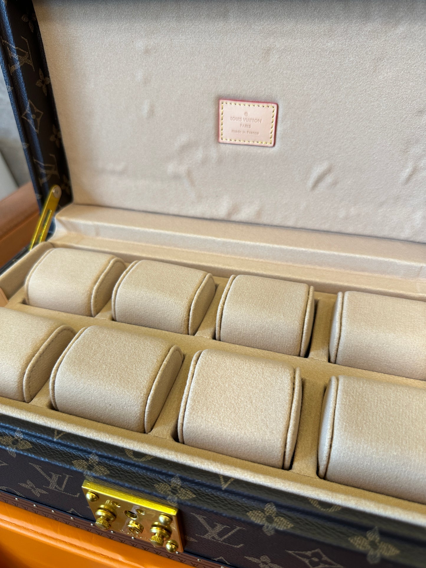 Louis Vuitton Monogram Watch Trunk – 8 Slot Luxury Timepiece Storage Case