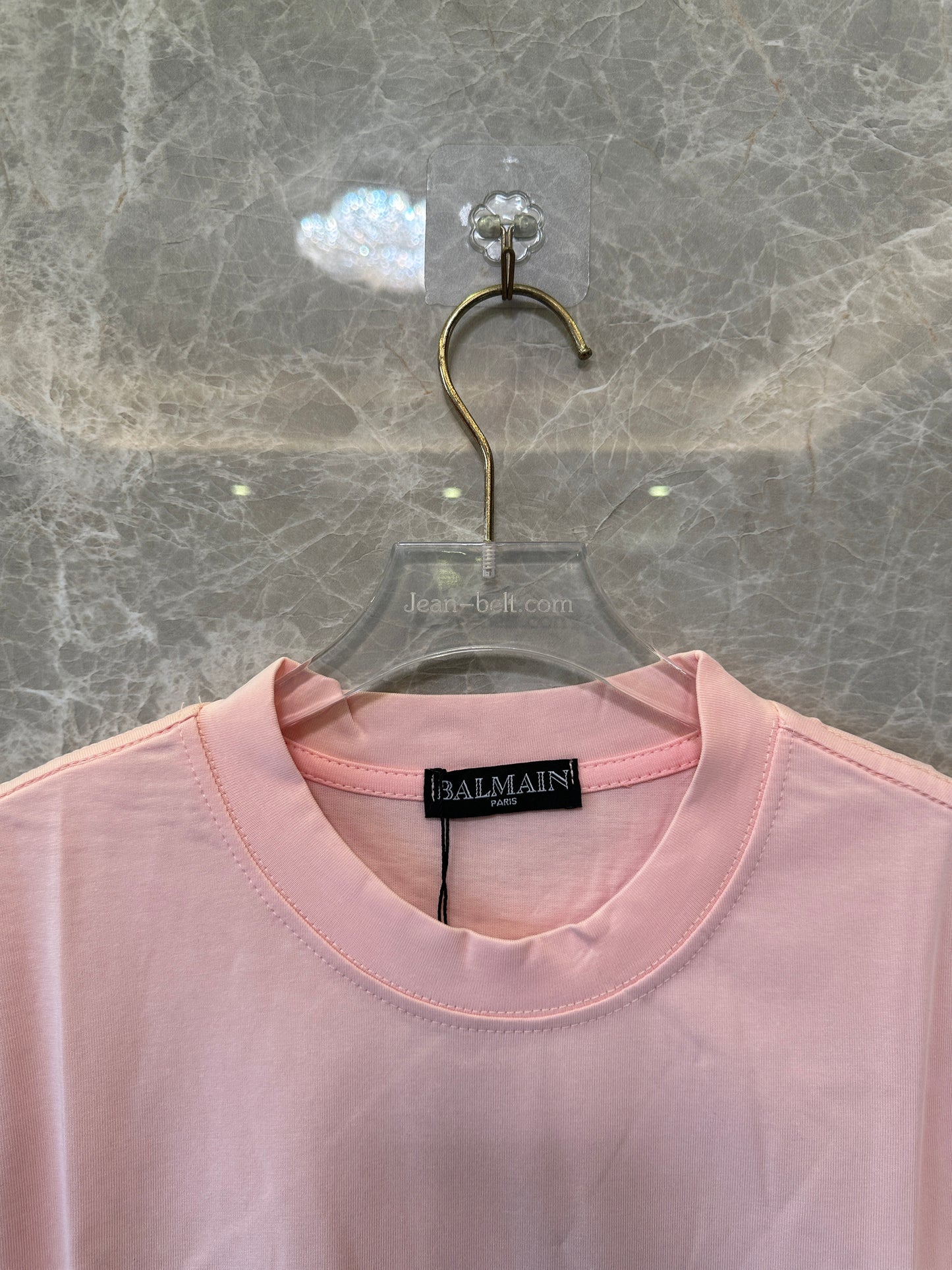 Balmain Paris Pink Logo T-Shirt
