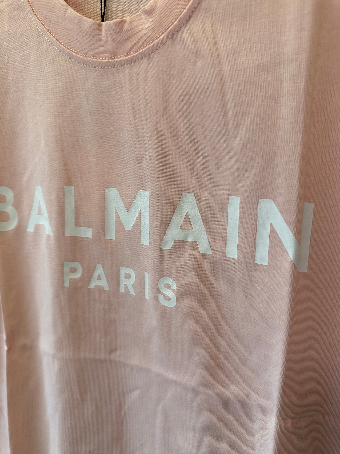 Balmain Paris Pink Logo T-Shirt