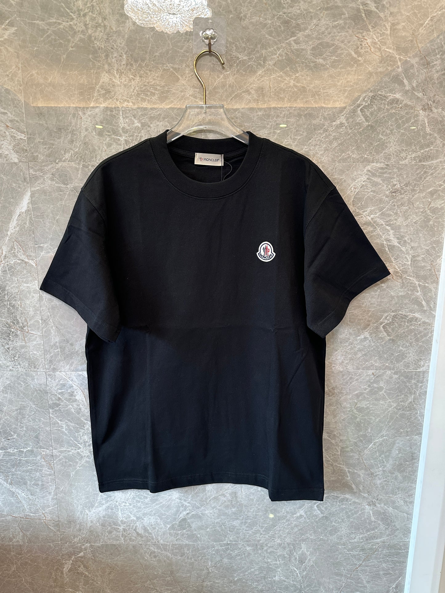 Moncler Black Cotton T-Shirt