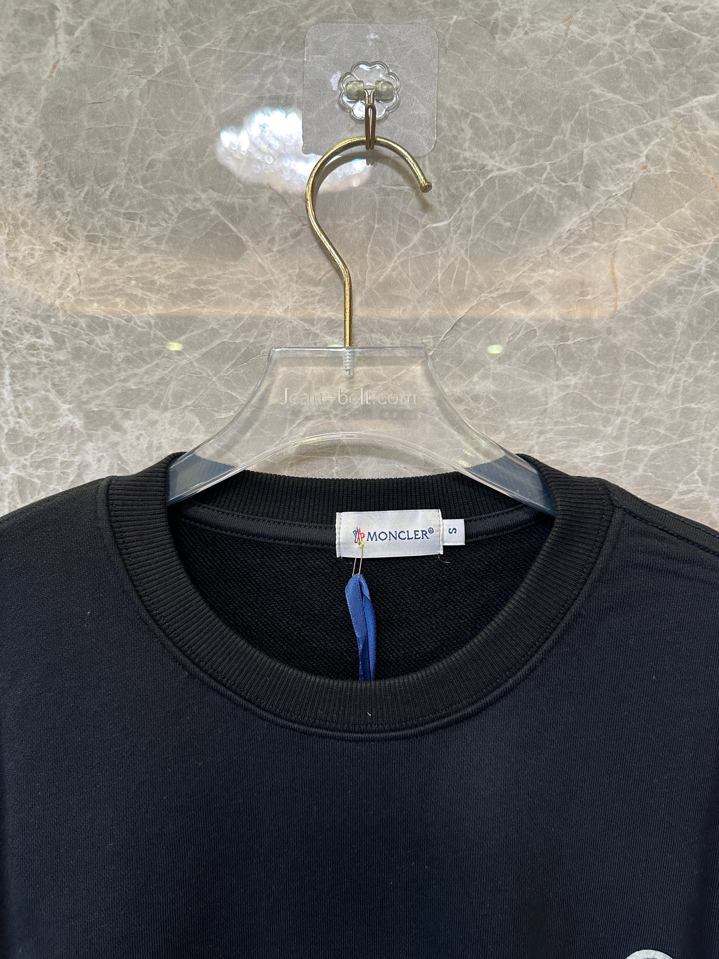 Moncler Black Logo Sweatshirt | Unisex Crew Neck Pullover