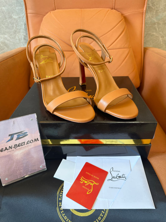Christian Louboutin Brown Stiletto Sandals