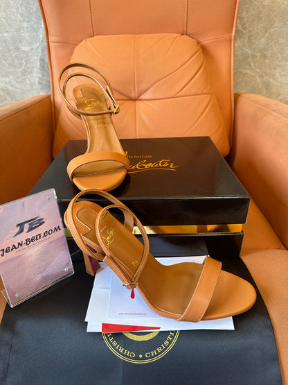 Christian Louboutin Brown Stiletto Sandals